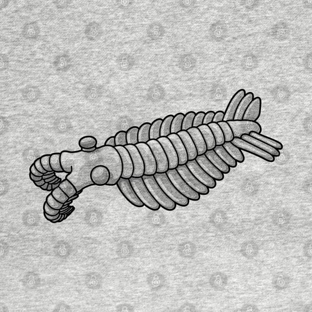 Duotone Illustration of Anomalocaris by taylorcustom